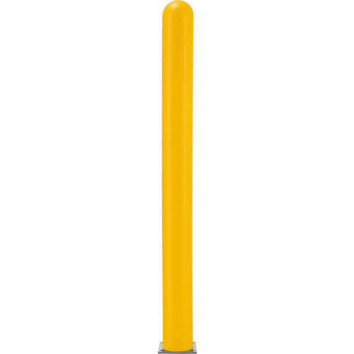 Smooth Bollard Post Sleeve 4 in. Yellow