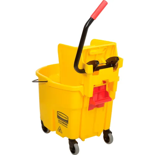 Yellow Plastic Mop Bucket with Side-Press Wringer Combo - 35 Quart By  Rubbermaid Co.