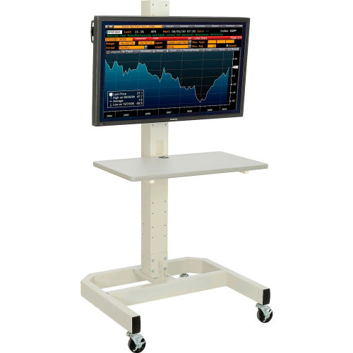 Orbit LCD/Plasma Mobile Cart - Beige