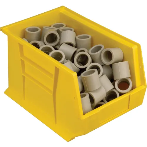 Plastic Stack And Hang Bins, 8-1/4W x 13-5/8D x 8H, Yellow - Pkg Qt –  Tejal Trends