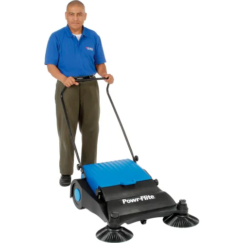 global industrial push sweeper