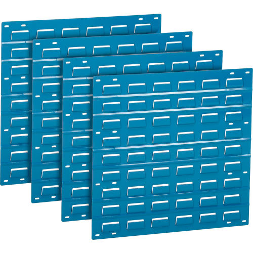 Louvered Wall Panel Without Bins 18x19 Blue - Pkg Qty 4