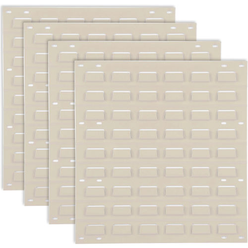 Louvered Wall Panel Without Bins 18x19 Tan - Pkg Qty 4