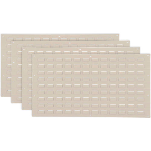 Louvered Wall Panel Without Bins 36x19 Tan - Pkg Qty 4
