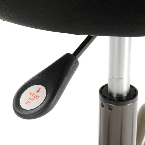 OFM Core Collection Anti-Microbial/Bact Anatomy Vinyl Stool in Black 