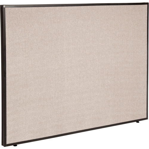 Interion Office Partition Panel, 60-1/4W x 42H, Tan
