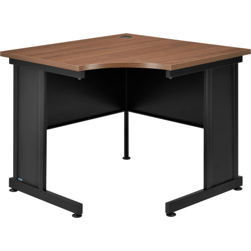 Interion® 36W Corner Desk - Walnut
																			