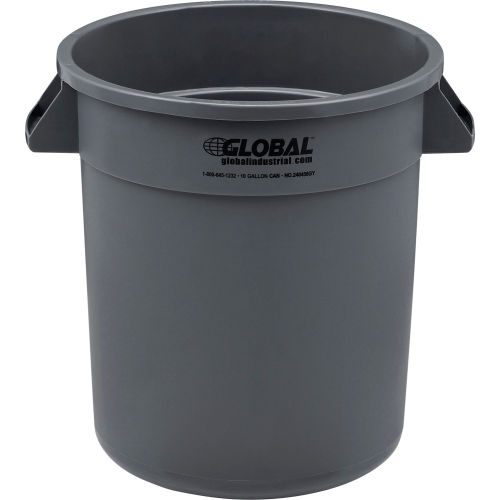 Global Industrial™ Trash Container, Garbage Can - 10 Gallon