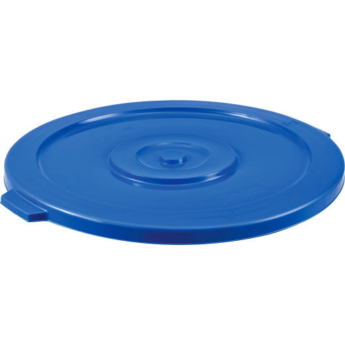 Global Industrial™ Plastic Trash Can Lid 32 Gallon Blue 