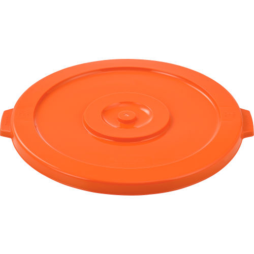 Global Industrial™ Plastic Trash Container Lid, Garbage Can Lid - 32 Gallon Bright Orange