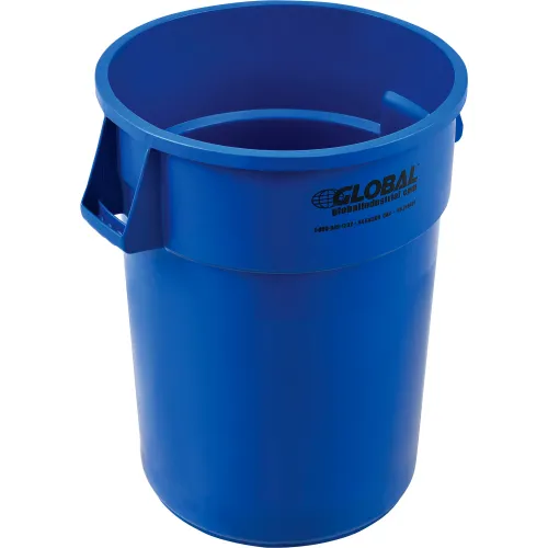 Global Industrial™ Mobile Trash Container, 95 Gallon Blue