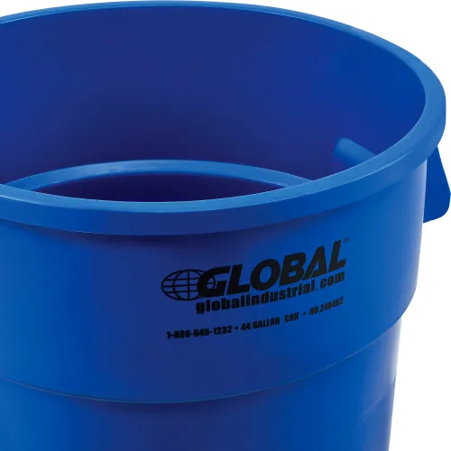 Global Industrial™ Mobile Trash Container, 95 Gallon Blue