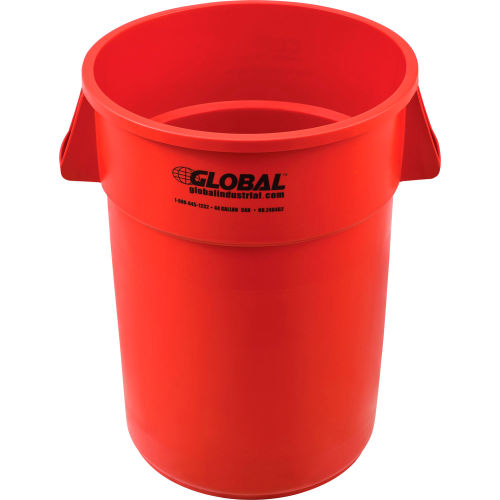 Global Industrial™ Trash Container, Garbage Can - 44 Gallon Red