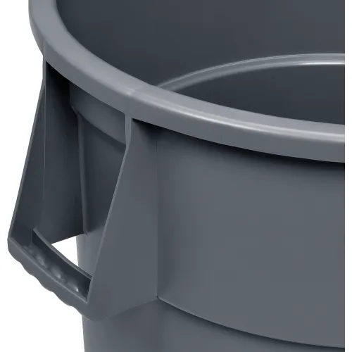 Global Industrial™ Plastic Trash Can, Gray, 55 Gallon