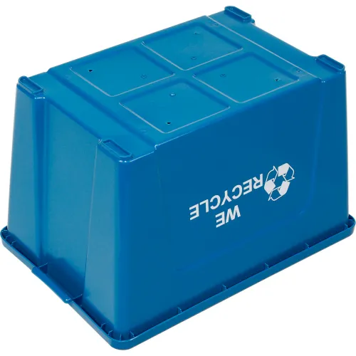 Busch Systems International 240772 Recycling Bin - 18 Gal - Blue