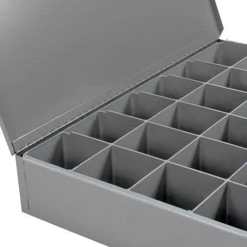Qty 5 | Durham 24 Compartment Clear Small Parts Compartment Box MPN:LP24-CLEAR
