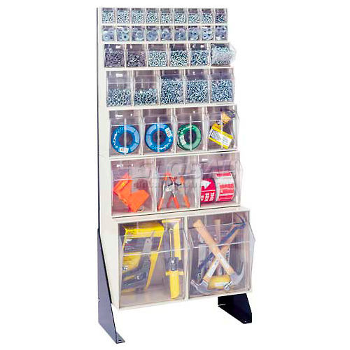 Single Sided Clear Tip Out Bin Stand