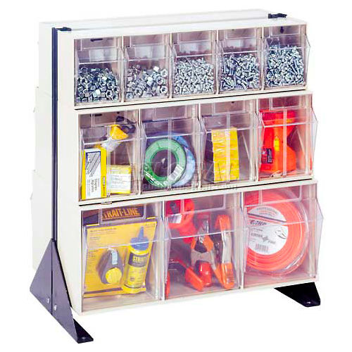 Double Sided Clear Tip Out Bin Stand