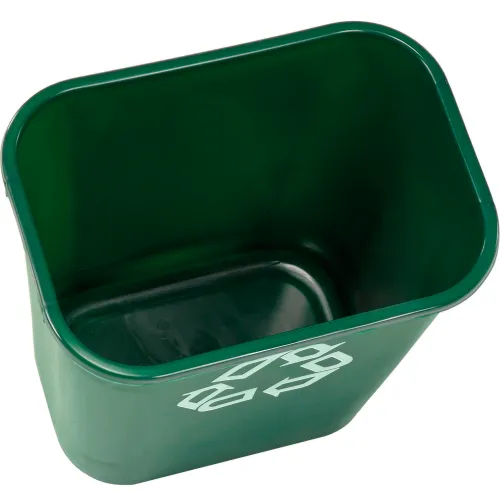 Rubbermaid® Office Recycling Container - 7 Gallon, Green H-1384G