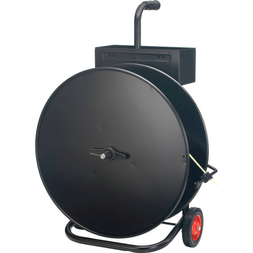 Global Industrial™ Strapping Cart for PP & Steel Strapping for 1/2in Strap Width, Black