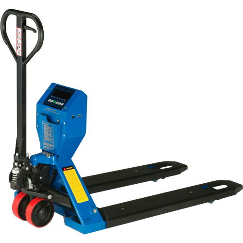 Global Industrial™ LowProfile Pallet Jack Scale Truck, 27"W x 48"L