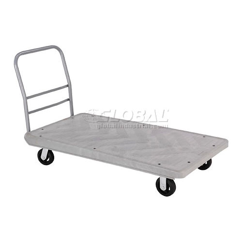 Plastic Platform Trucks, Chemical Resistant Plastic Platform Truck, Lightweight Plastic Deck Trucks