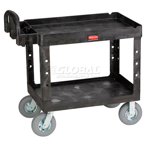 Rubbermaid Tray Shelf Plastic Service Cart