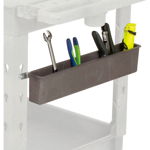Utility Bin and Rail Mounting Kit 21inL x 2-1/2inW x 4inH