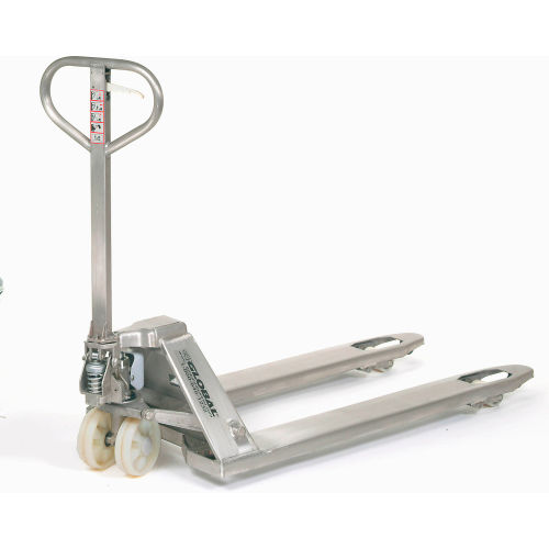 STAINLESS STEEL PALLET TRUCK - LOWERED