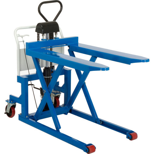 Manual High Lift Skid Truck 2200 Lb. Capacity 27 x 441/2 Forks