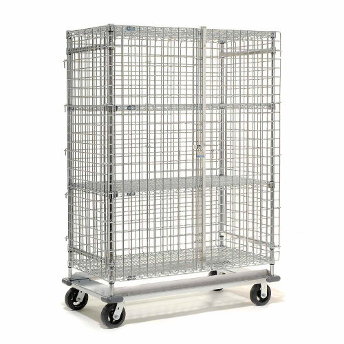 Wire Security Truck, Chrome Rolling Cages, Wire Computer Storage Trucks, Chrome Computer Security Cage