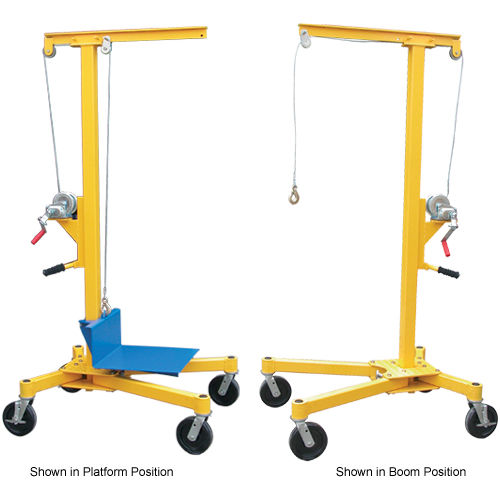 Portable Worksite Crane LIFTER2 500 Lb. Capacity