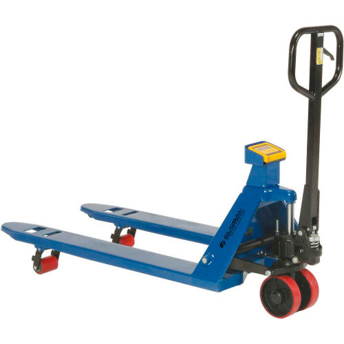Global Industrial™ Pallet Jack Scale Truck, 27"W x 48"L Forks, 5500 Lb. Cap.