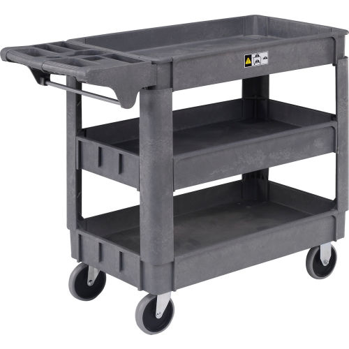 Deluxe Plastic Service Cart, Plastic Service Carts, Plastic Utility Cart, Plastic Utility Carts