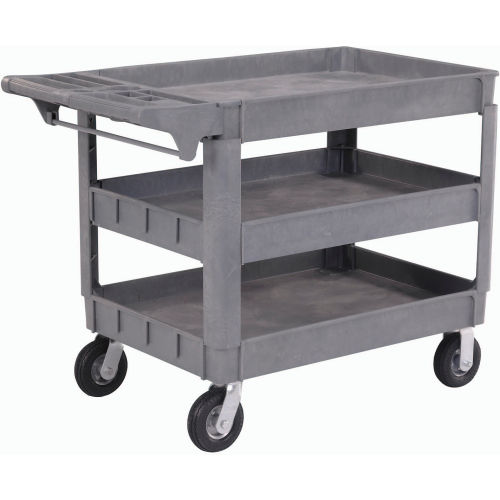 Deluxe Plastic Service Cart, Plastic Service Carts, Plastic Utility Cart, Plastic Utility Carts