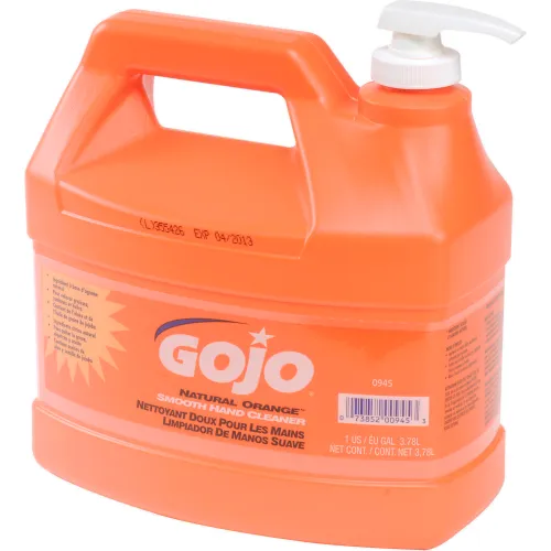 GOJO Natural Orange™ 1 Gallon Pump Bottle - 4 Bottles/Case 0945-04