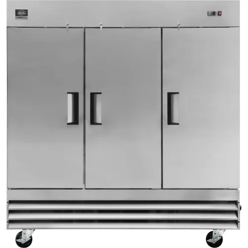 Nexel Commercial Reach-In Refrigerator, 3 Solid Doors, 72 Cu.