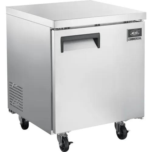 Nexel® Undercounter Freezer, 1 Solid Door, 5.5 Cu. Ft., Stainless Steel