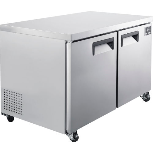 Nexel® Under-Counter Freezer, 2 Door, 11.2 Cu. Ft., 48inW ; w/ 3 Shelves
																			
