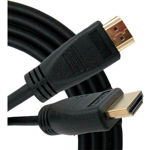 Vertical Cable, 243-1949/10H, HDMI Male To Male W/Internet 1080P 30 AWG 10 Ft Gold Plated Black