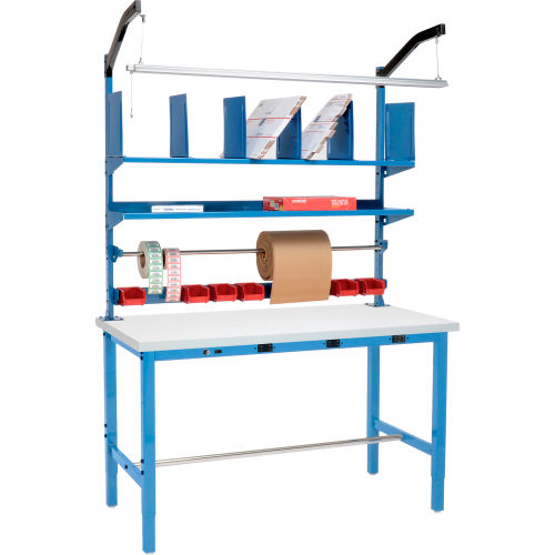 Electronic Packing Workbench ESD Square Edge - 60 x 30 with Riser Kit
																			