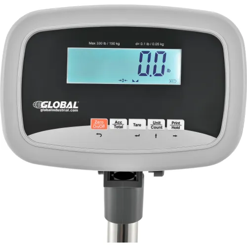 Global Industrial™ NTEP Bench Scale, LCD Display, 300 lb x 0.5 lb