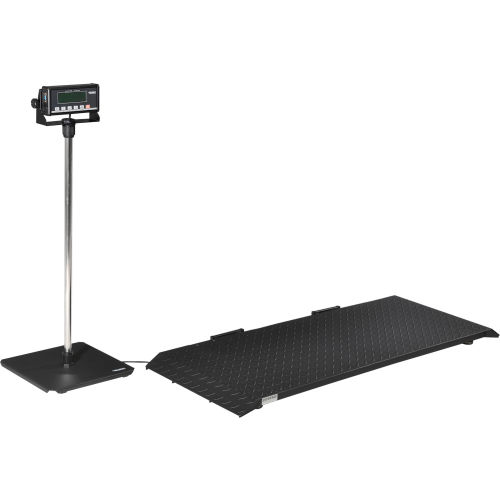 Global Industrial® Digital Floor Scale w/ Indicator Stand 1,000 lb x 0.5 lb