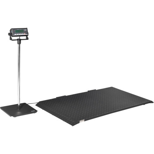 Global Industrial® Digital Floor Scale w/ Indicator Stand 2,000 lb x 1 lb