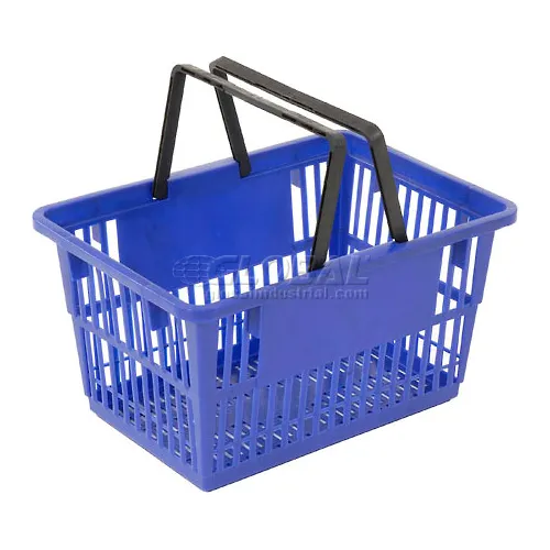 Good L ® Large Shopping Basket with Plastic Handle 33 Liter 19-3/8L x  13-1/4W x 10H Blue - Pkg Qty 12