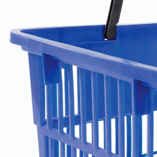 Good L ® Large Shopping Basket with Plastic Handle 33 Liter 19-3/8L x  13-1/4W x 10H Blue - Pkg Qty 12