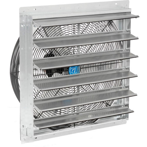 Exhaust Ventilation Fan With Shutter 24" 2-Speed With Hardware