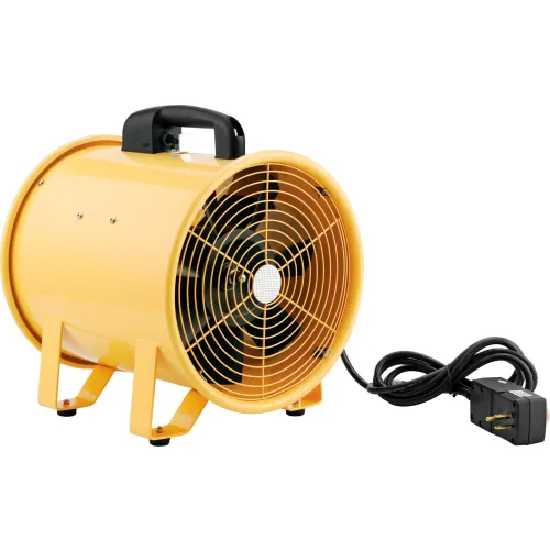 Global Industries 246343 Portable Ventilation Fan, 12 in. Dia., Yellow