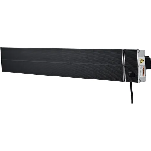 Global Industrial® Infrared Patio Heater w/Remote, Wall/Ceiling Mount,  2600W, Black Panel