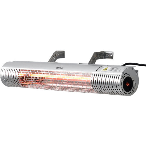 Zeebrasem vandaag Nachtvlek Global Industrial® Infrared Patio Heater w/ Remote Control, Wall/Ceiling  Mount, 1500W, 30-3/4"L